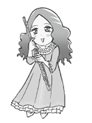 フルート奏者のイラスト