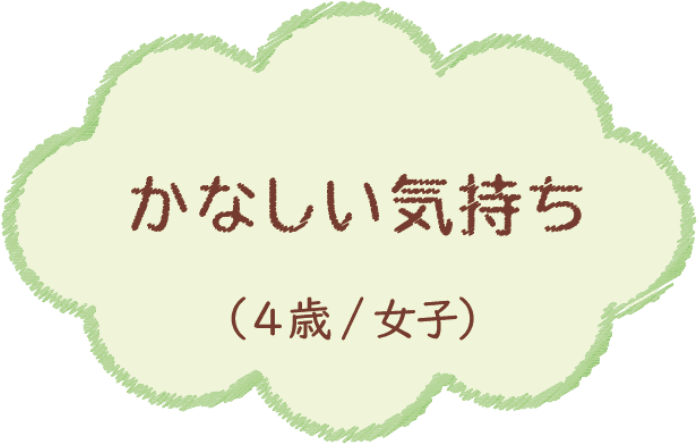 かなしい気持ち（4歳/女子）