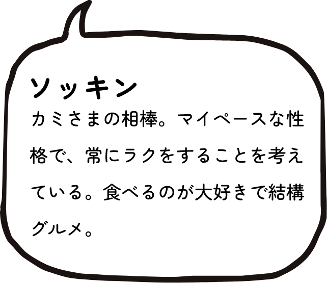 キャラクター紹介：ソッキン